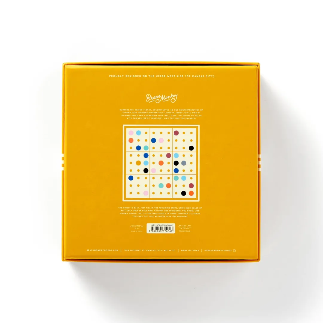 Galison Sudoku With Some Balls Sudoku Game Set