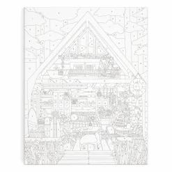 Galison Surf Shack Hideaway 11 x 14 Paint By Number Kit