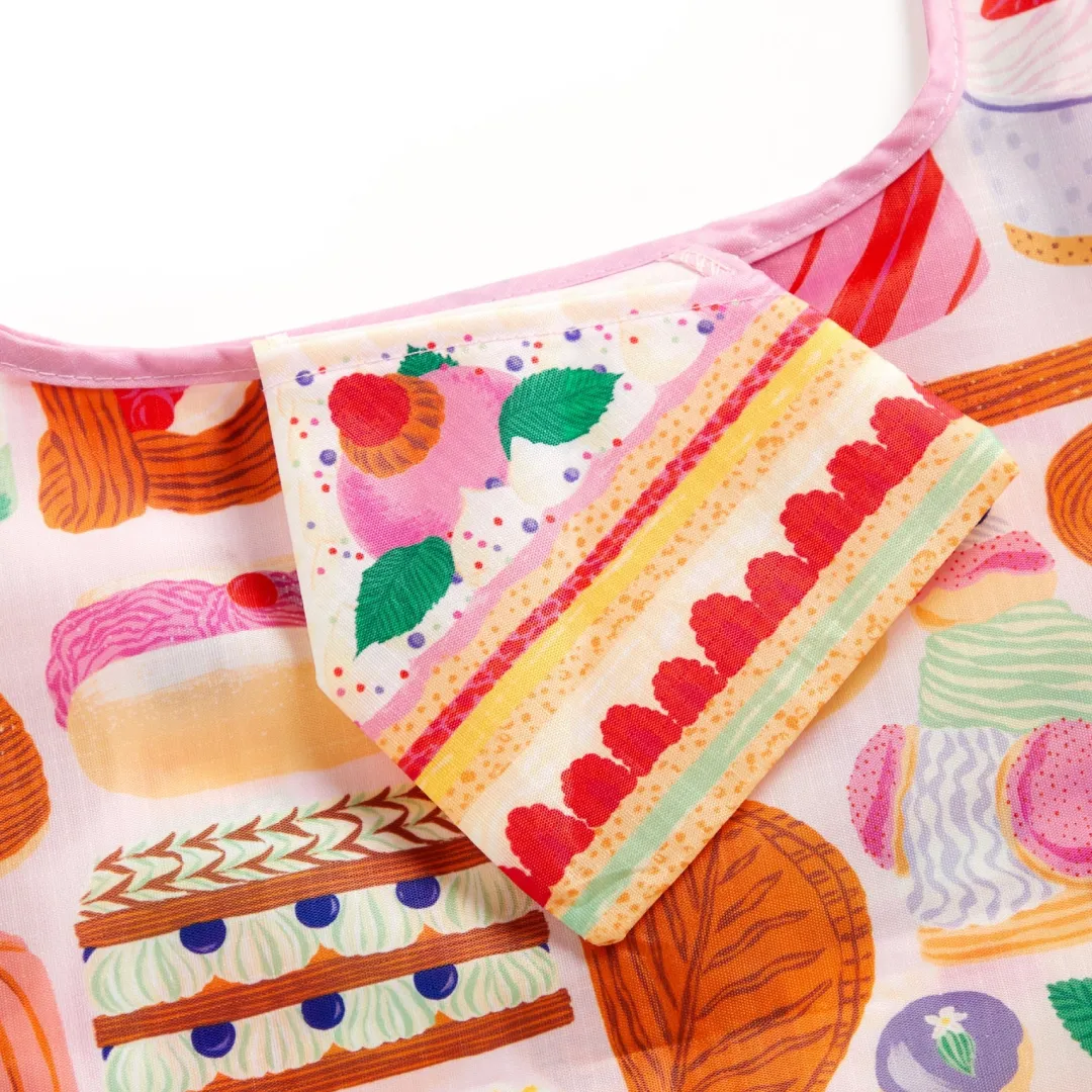 Galison Sweet Confections Packable Nylon Tote Bag