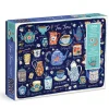 Galison Tea Time 1000 Piece Puzzle with Shaped Pieces