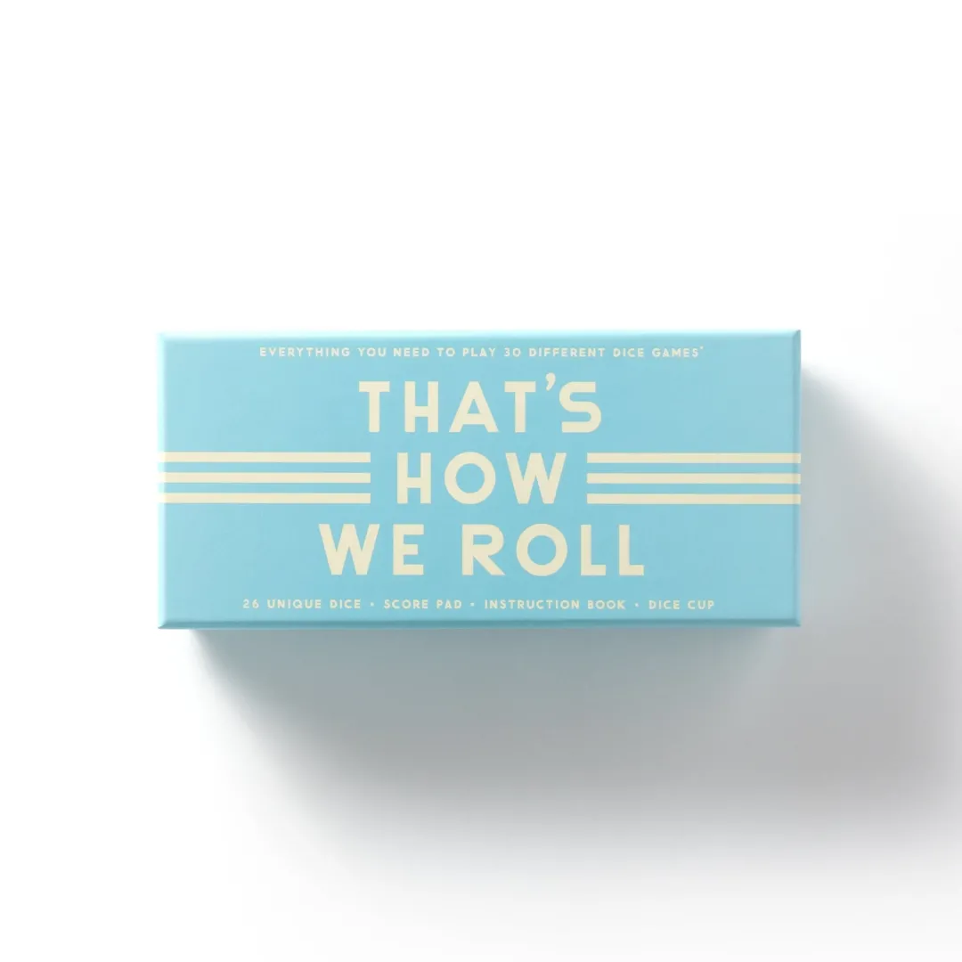 Galison That's How We Roll Dice Game Set
