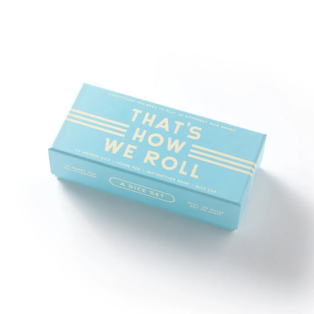 Galison That's How We Roll Dice Game Set