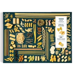 Galison The Art of Pasta 1000 Piece Puzzle with Shaped Pieces