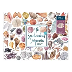 Galison The Beachcomber's Companion 1000 Piece Jigsaw Puzzle With Shaped Pieces