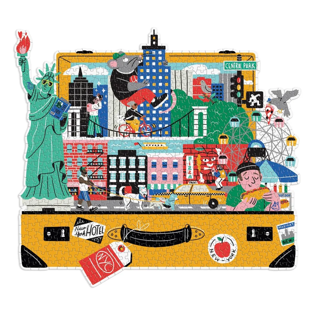 Galison The City That Never Sleeps 750 Piece Shaped Puzzle
