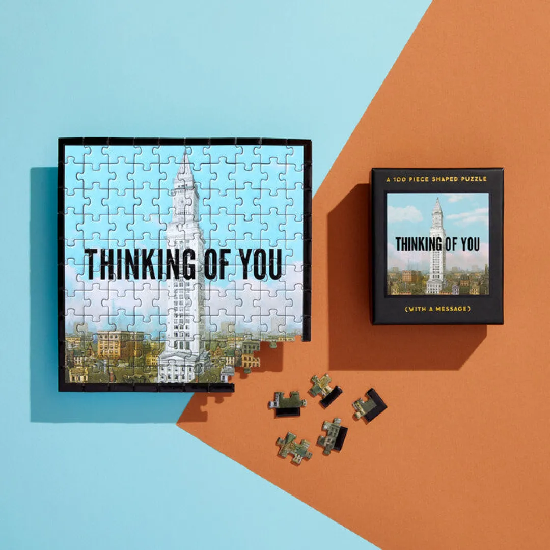 Galison Thinking Of You 100 Piece Mini Shaped Puzzle