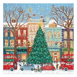 Galison Tinsel City 500 Piece Foil Puzzle