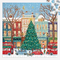 Galison Tinsel City 500 Piece Foil Puzzle