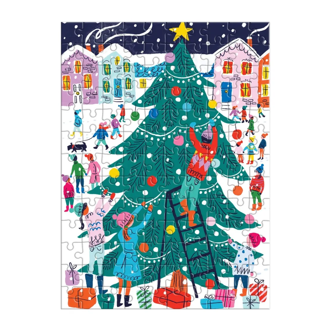 Galison Tree Decorating 130pc Puzzle Ornament