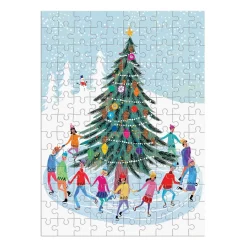 Galison Tree Skaters 130 Piece Puzzle Ornament