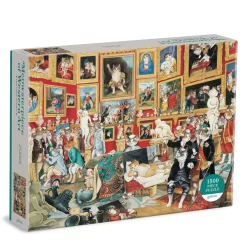 Galison Tribuna of the Uffizi Meowsterpiece of Western Art 1500 Piece Jigsaw Puzzle