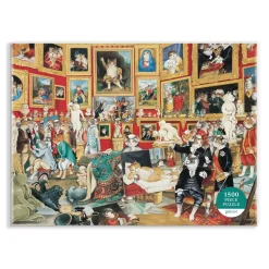 Galison Tribuna of the Uffizi Meowsterpiece of Western Art 1500 Piece Jigsaw Puzzle