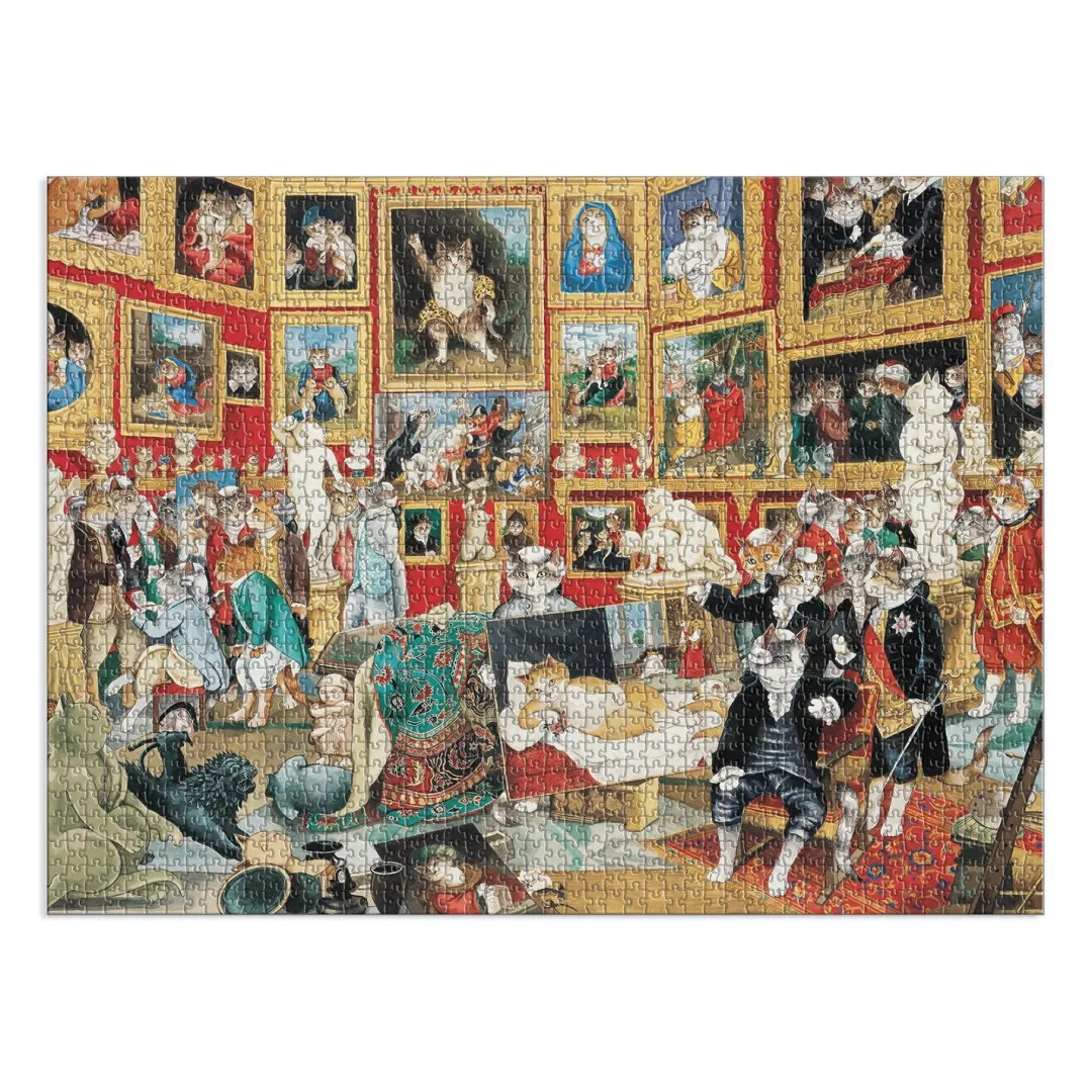 Galison Tribuna of the Uffizi Meowsterpiece of Western Art 1500 Piece Jigsaw Puzzle