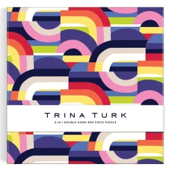 Galison Trina Turk 500 Piece Double Sided Puzzle with Shaped Pieces