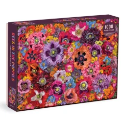 Galison Troy Litten Bees in the Poppies 1000 Piece Puzzle