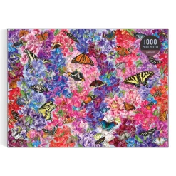Galison Troy Litten Butterflies In the Sweet Peas 1000 Piece Puzzle