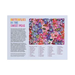 Galison Troy Litten Butterflies In the Sweet Peas 1000 Piece Puzzle