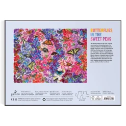 Galison Troy Litten Butterflies In the Sweet Peas 1000 Piece Puzzle