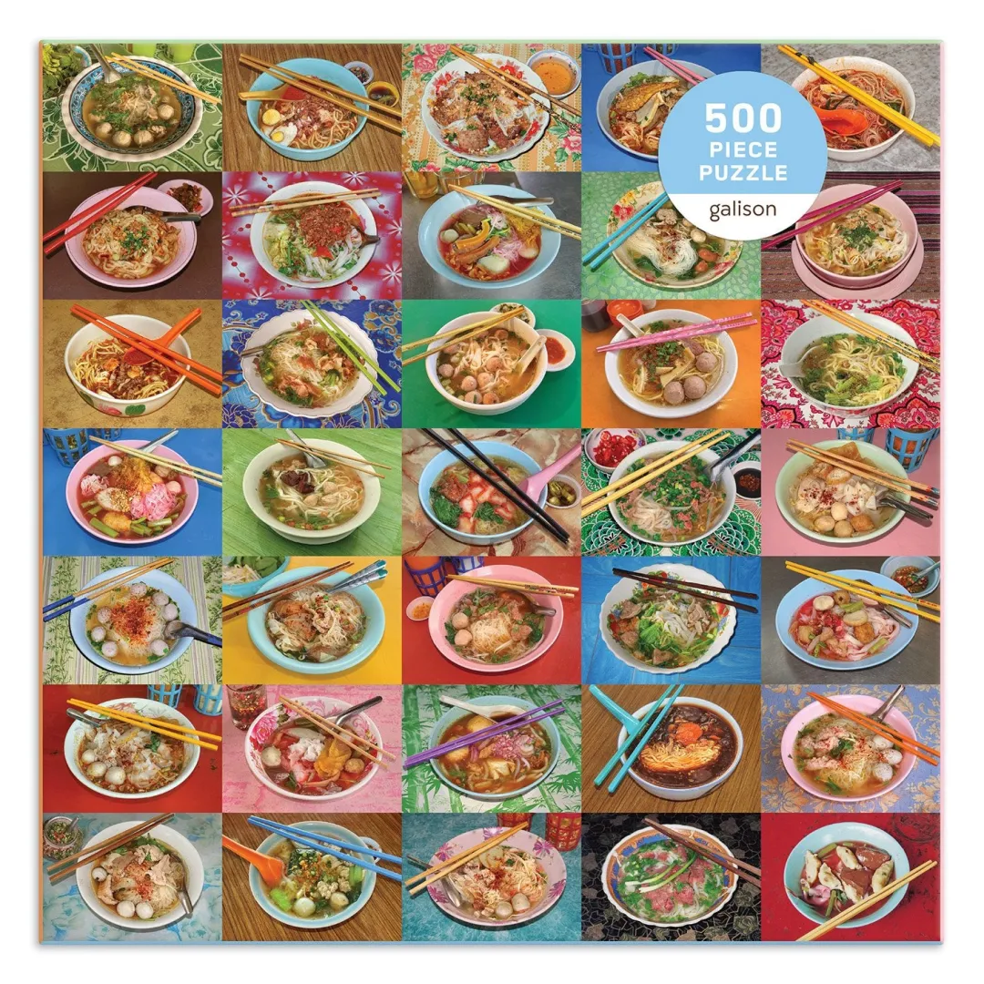 Galison Troy Litten Noodles for Lunch 500 Piece Jigsaw Puzzle
