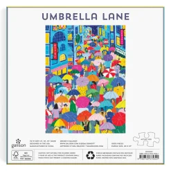 Galison Umbrella Lane 1000 Piece Puzzle