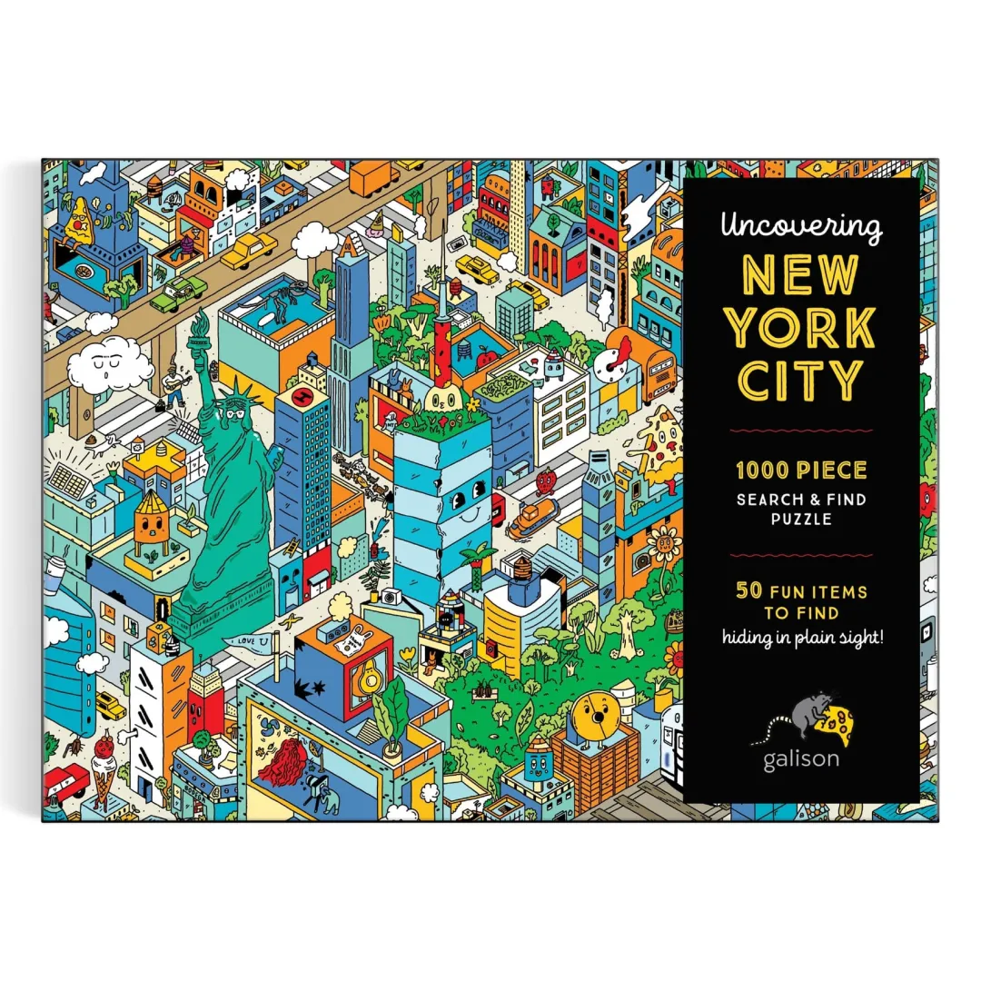 Galison Uncovering New York City Search and Find 1000 Piece Puzzle