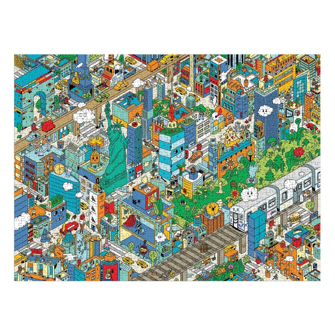 Galison Uncovering New York City Search and Find 1000 Piece Puzzle