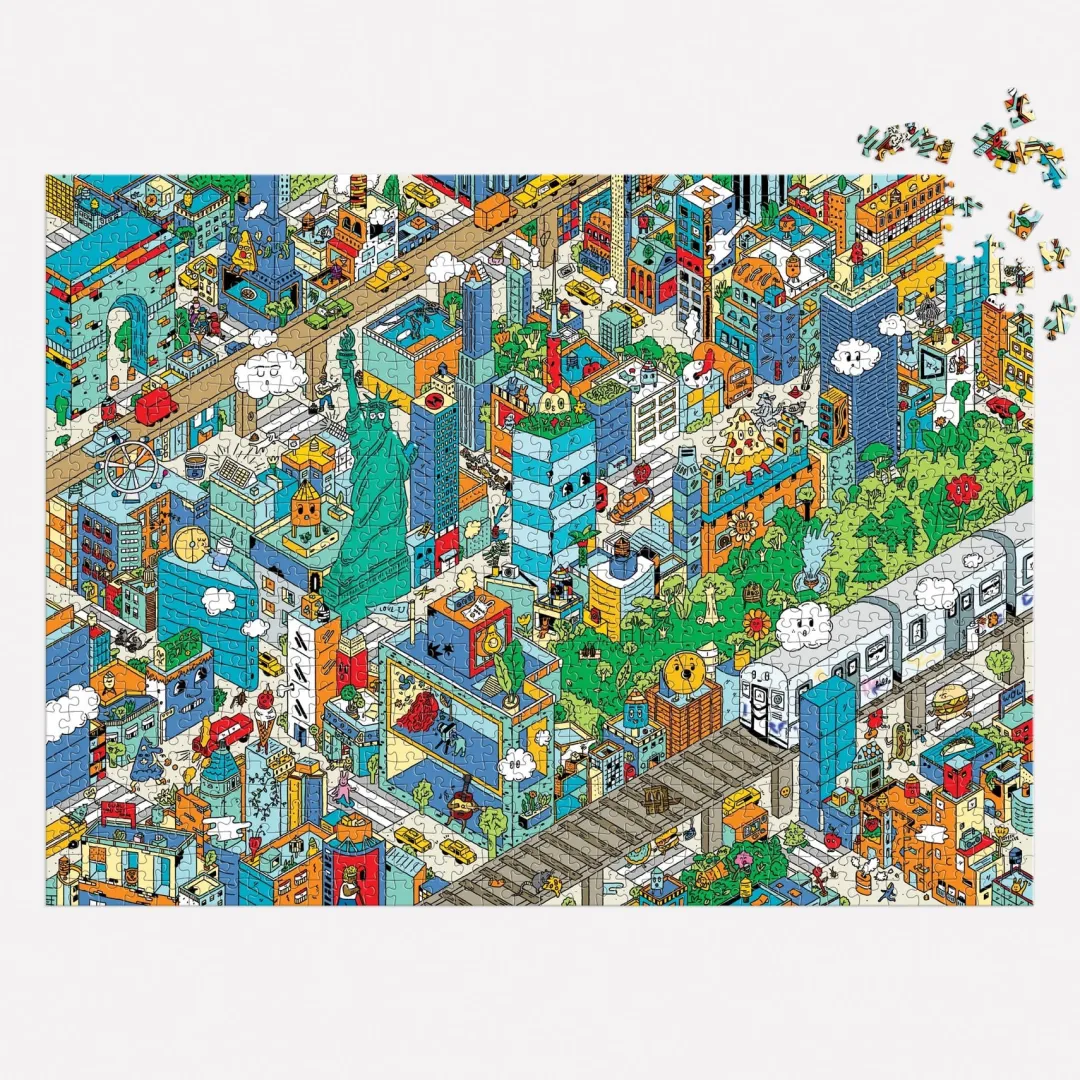 Galison Uncovering New York City Search and Find 1000 Piece Puzzle