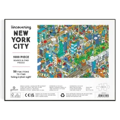 Galison Uncovering New York City Search and Find 1000 Piece Puzzle