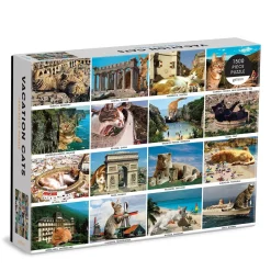 Galison Vacation Cats 1500 Piece Puzzle