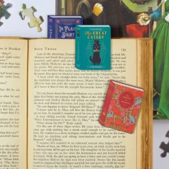Galison Vintage Books Shaped Magnetic Bookmarks