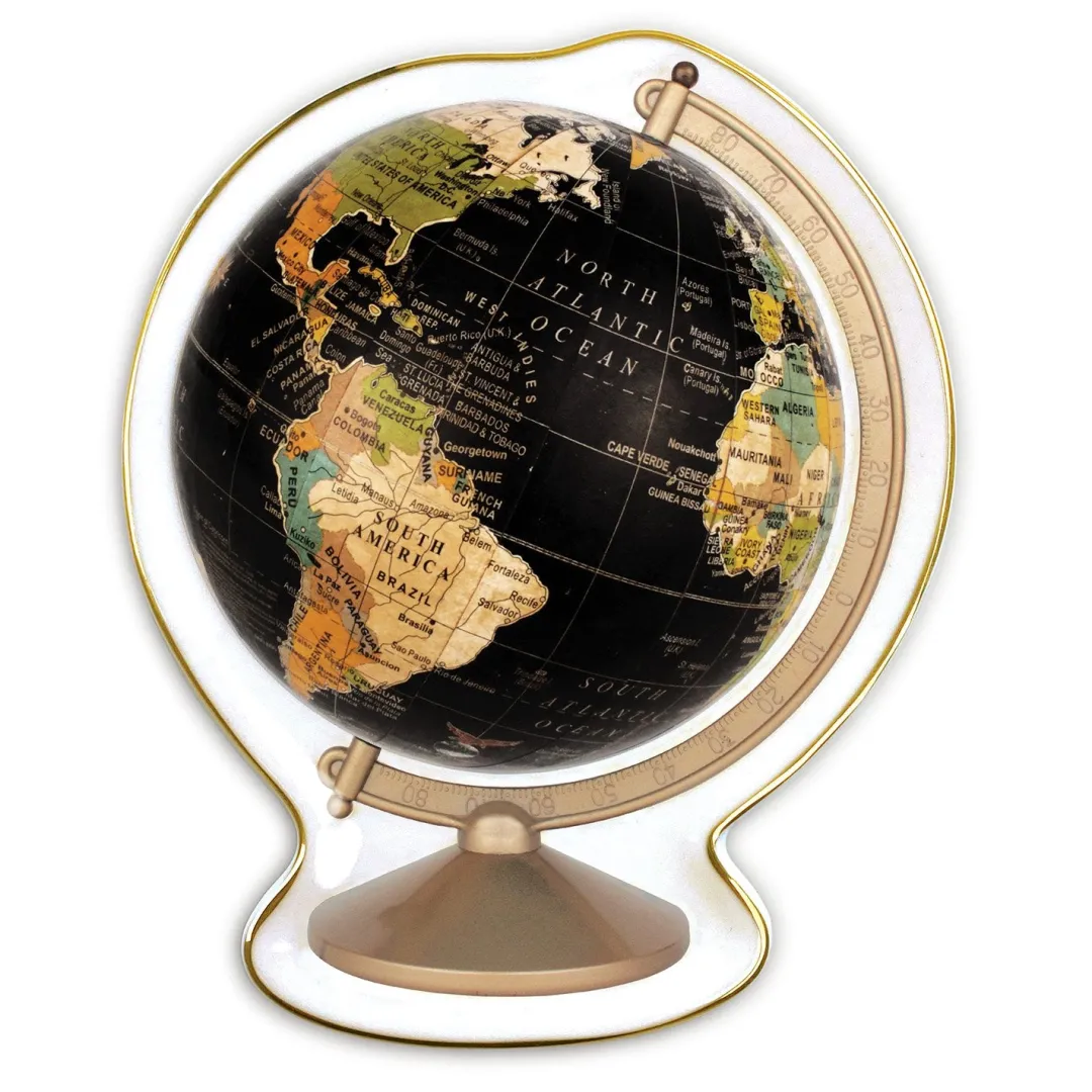 Galison Vintage Globe Shaped Porcelain Tray