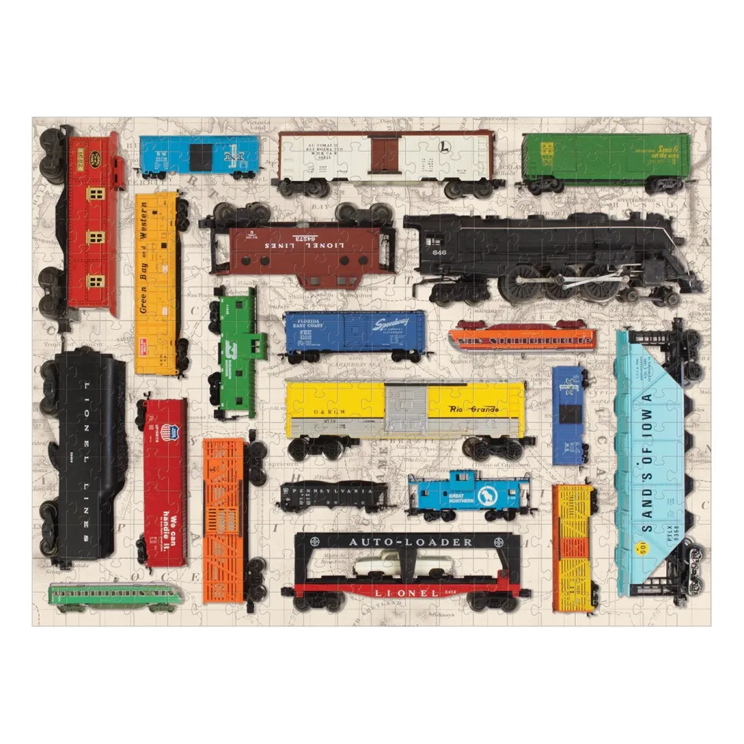Galison Vintage Toy Trains 300 Piece Jigsaw Puzzle