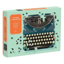 Galison Vintage Typewriter 750 Piece Shaped Jigsaw Puzzle