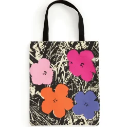 Galison Warhol Flowers Canvas Tote Bag