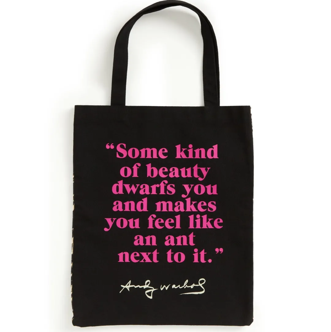 Galison Warhol Flowers Canvas Tote Bag