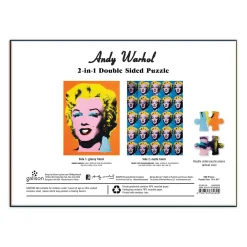 Galison Warhol Marilyn Double-Sided 500 Piece Jigsaw Puzzle