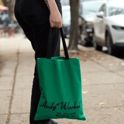 Galison Warhol Soup Can Canvas Tote Bag - Green