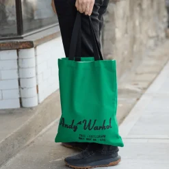 Galison Warhol Soup Can Canvas Tote Bag - Green