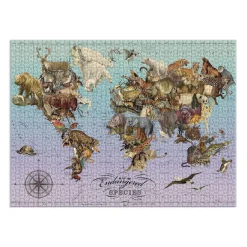 Galison Wendy Gold Endangered Species 1500 Piece Jigsaw Puzzle