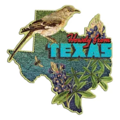 Galison Wendy Gold Texas 100 Piece Mini Shaped Jigsaw Puzzle