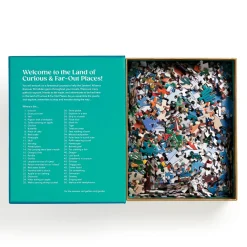 Galison Where's ________? Curious and Far Out Places 500 Piece Search and Find Puzzle
