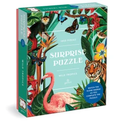 Galison Wild Tropics 1000 Piece Surprise Puzzle