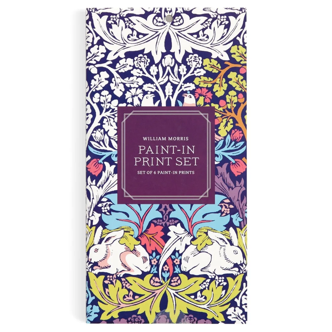 Galison William Morris Paint-In Print Set