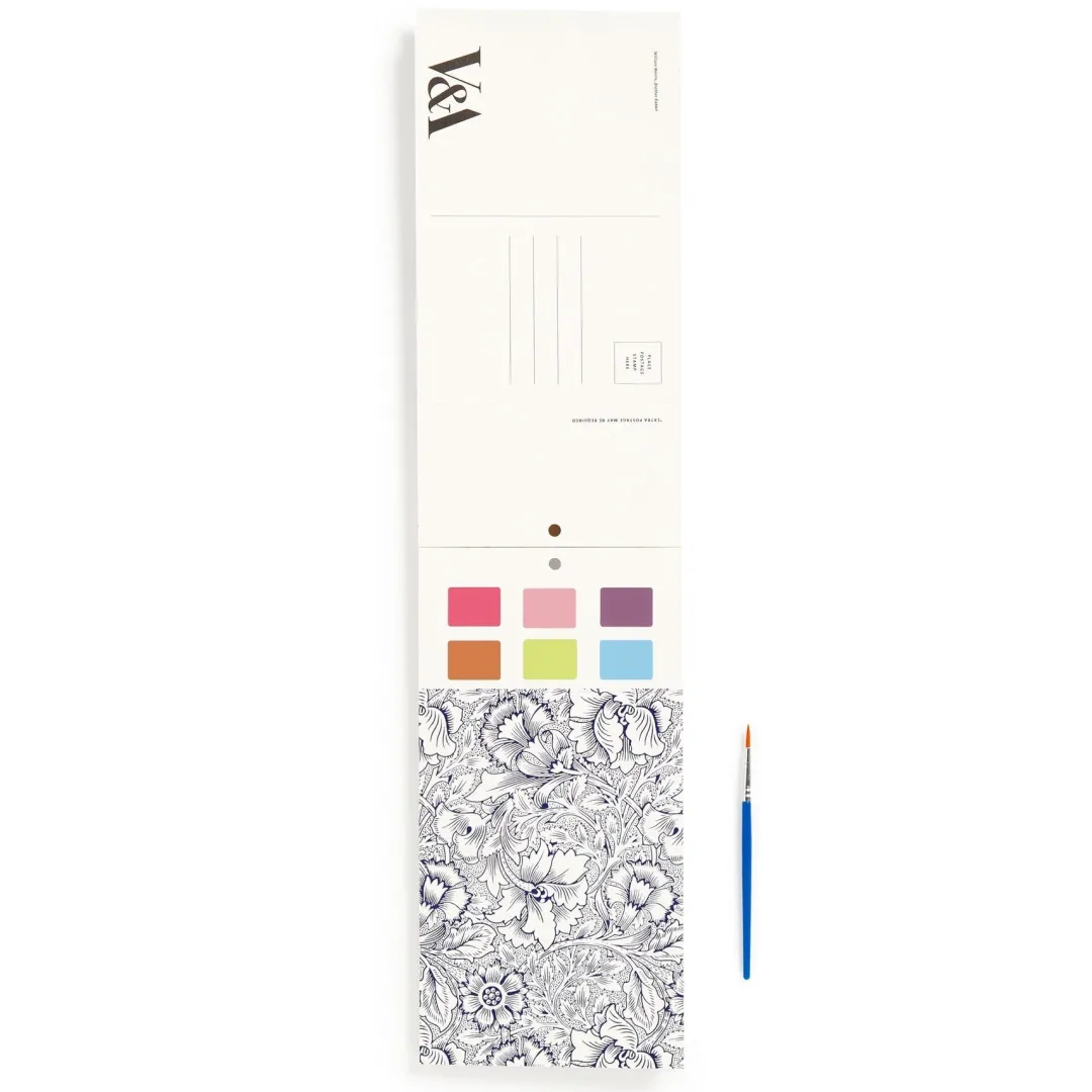 Galison William Morris Paint-In Print Set