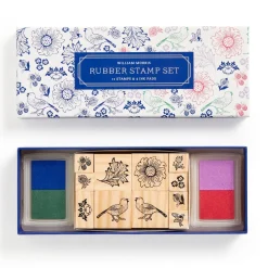 Galison William Morris Rubber Stamp Set