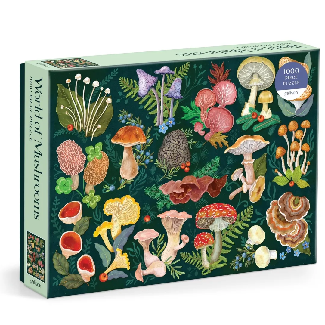 Galison World of Mushrooms 1000 Piece Puzzle