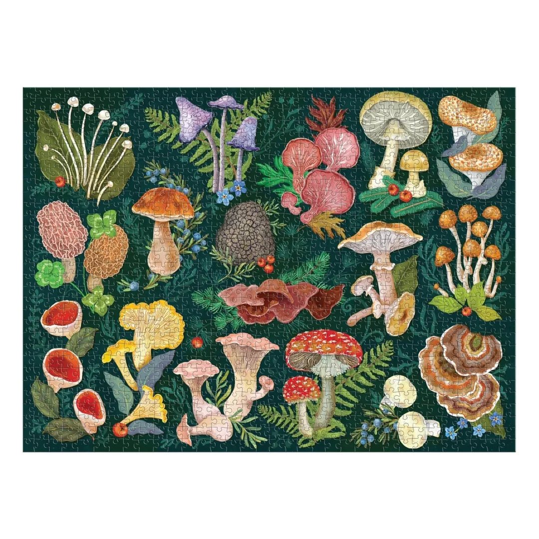 Galison World of Mushrooms 1000 Piece Puzzle