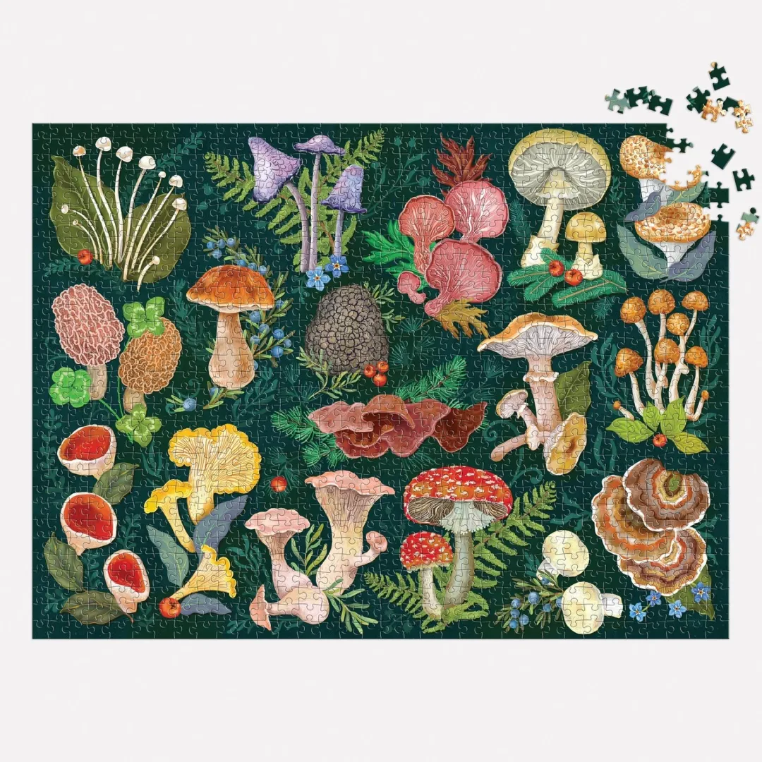 Galison World of Mushrooms 1000 Piece Puzzle