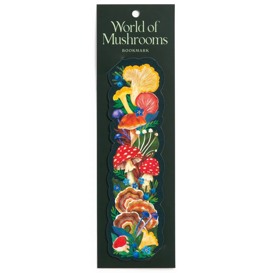 Galison World of Mushrooms Paper Bookmark