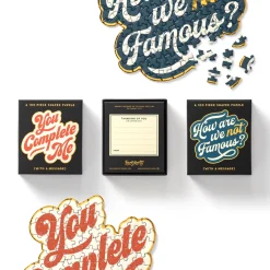 Galison You Complete Me 100 Piece Mini Shaped Puzzle